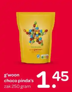 Spar g'woon choco pinda's aanbieding