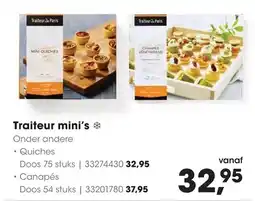 HANOS Traiteur mini's aanbieding