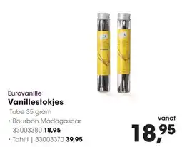 HANOS Eurovanille Vanillestokjes aanbieding