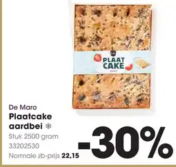 HANOS De Maro Plaatcake aardbei aanbieding