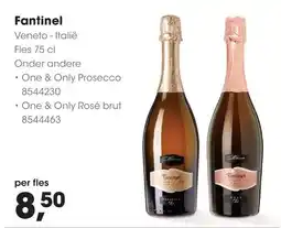 HANOS Fantinel One & Only Prosecco aanbieding