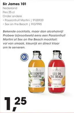 HANOS Sir James 101 Passionfruit Martini aanbieding