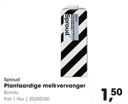 HANOS Sproud Plantaardige melkvervanger aanbieding