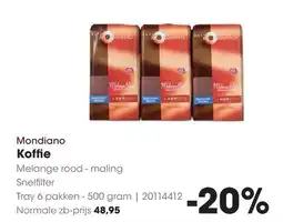 HANOS Mondiano Koffie aanbieding