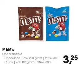 HANOS M&M's Onder andere aanbieding
