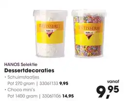 HANOS HANOS Dessertdecoraties aanbieding