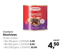 HANOS Coertjens Stoofvlees aanbieding