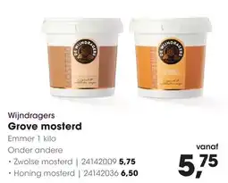 HANOS Wijndrager Grove mosterd aanbieding