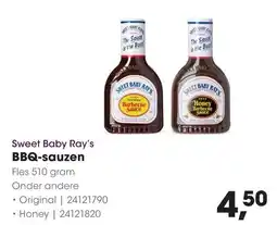 HANOS Sweet Baby Ray's BBQ-sauzen aanbieding