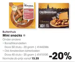 HANOS Buitenhuis mini snacks aanbieding