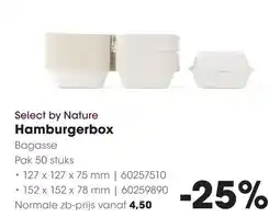 HANOS Select by nature hamburgerbox aanbieding