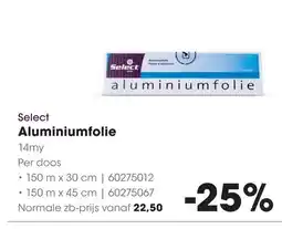HANOS Select aluminiumfolie aanbieding