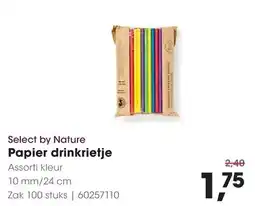 HANOS Select by Nature Papier drinkkrietje aanbieding