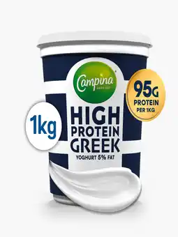 Flink Campina High protein greek yoghurt 5% vet aanbieding