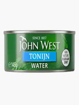Flink John West tonijnstukken in water aanbieding