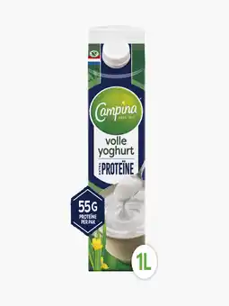 Flink Campina Volle yoghurt extra proteine aanbieding
