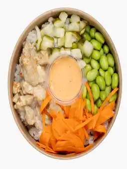Flink Poke bowl kip aanbieding
