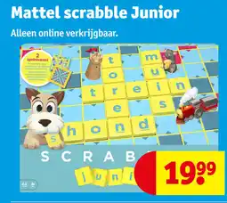 Kruidvat Mattel scrabble junior aanbieding