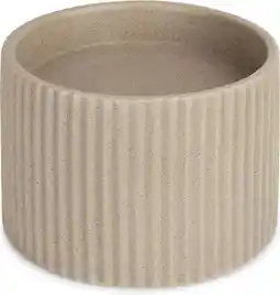 Intratuin District 70 voerbak kat Sense beige D 15 H 15 cm aanbieding