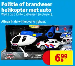 Kruidvat Politie of Brandweer Helikopter met Auto aanbieding