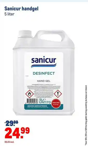 Makro Sanicur Handgel aanbieding