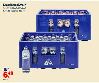 Makro Spa Mineraalwater aanbieding