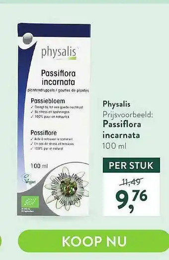 Holland & Barrett Physalis Passiflora Incarnata aanbieding