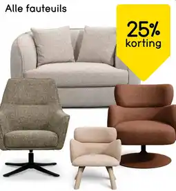 Leen Bakker Alle fauteuils aanbieding