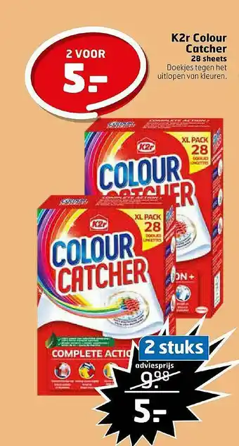 Trekpleister K2r Colour Catcher 20 Sheets aanbieding