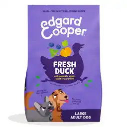 Pets Place Edgard&Cooper Large Adult Dog - Hondenvoer - Eend 12 kg aanbieding