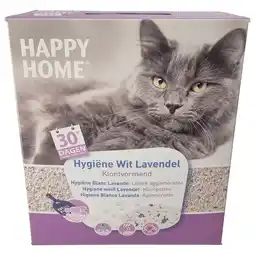 Pets Place Happy Home Hygiëne Wit Lavendel - Kattenbakvulling - 10 l Wit aanbieding