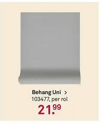 Karwei Behang Uni aanbieding