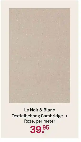 Karwei Le Noir & Blanc Textielbehang Cambridge aanbieding