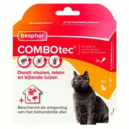 Pets Place Beaphar Combotec Kat - Anti vlooien en tekenmiddel aanbieding