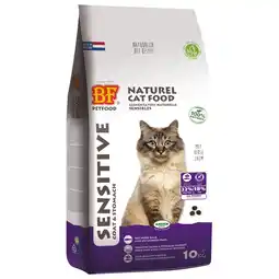 Pets Place Bf Ncf Sensitive Coat&Stomach - Kattenvoer - Kip Zalm 10 kg aanbieding