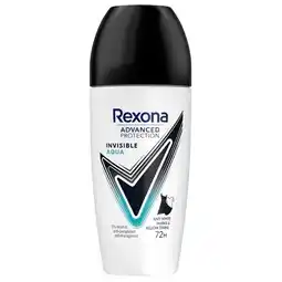 Trekpleister Rexona Advanced Protection Invisible Aqua Antitranspirant Roller aanbieding
