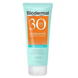 Trekpleister Biodermal Hydraplus SPF30 Ultralichte Zon Gel-Crème aanbieding