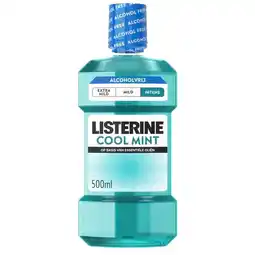 Trekpleister Listerine Cool Mint Intense Mint Mondspoeling aanbieding