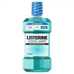Trekpleister Listerine Cool Mint Intense Mint Mondspoeling aanbieding