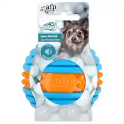 Pets Place All For Paws Squeeze Fetch Ball - Hondenspeelgoed - Ø6.3 cm Oranje Blauw aanbieding