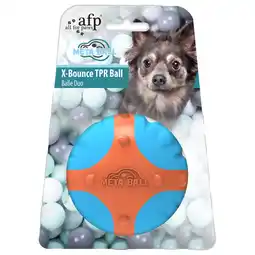Pets Place All For Paws X-Bounce Ball - Hondenspeelgoed - Ø6.5 cm Oranje Blauw aanbieding