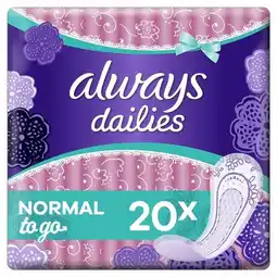 Trekpleister Always Dailies Singles To Go Inlegkruisjes aanbieding