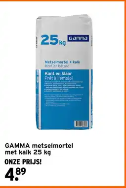 GAMMA GAMMA metselmortel met kalk 25 kg aanbieding