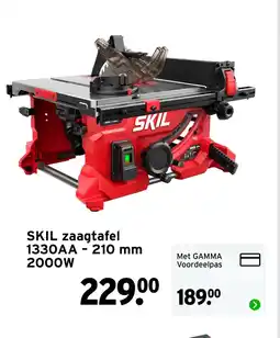 GAMMA SKIL zaagtafel 1330AA 210 mm 2000W aanbieding