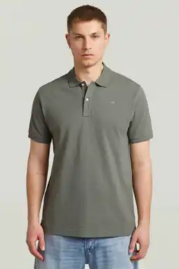 Wehkamp G-STAR slim polo groen aanbieding