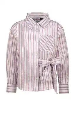 Wehkamp Vingino gestreepte blouse paars aanbieding