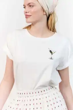 Wehkamp Lollys Laundry T-shirt ecru aanbieding