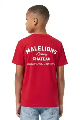 Wehkamp Malelions T-shirt met backprint rood aanbieding