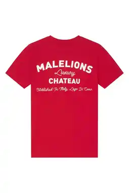 Wehkamp Malelions T-shirt met backprint rood aanbieding