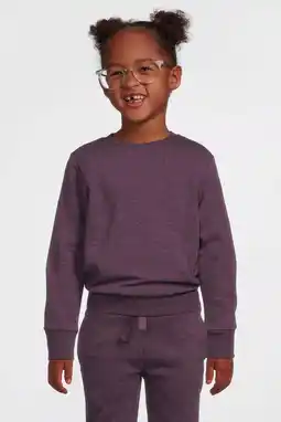 Wehkamp Anytime fleece sweater paars melange aanbieding